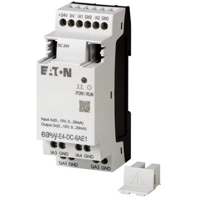 CPU EASY-E4-UC-12RC1P pour relais de commande 8DI 4AI 4RO 12/24V CC ou 24V AC avec affichage