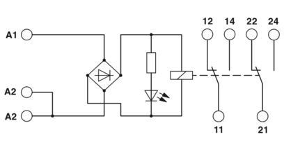 Module de relais EMG 2940391 17-REL/KSR-24/21-21-LC pour les solutions d'automatisation industrielle
