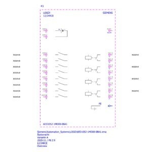 6ED1052-1MD08-0BA1 PLC LOGO Module de base avec affichage des caractéristiques et fonctions avancées