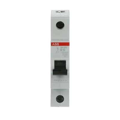 1 pôle MCB SH201-B10 Disjoncteur miniature Courant nominal 10A