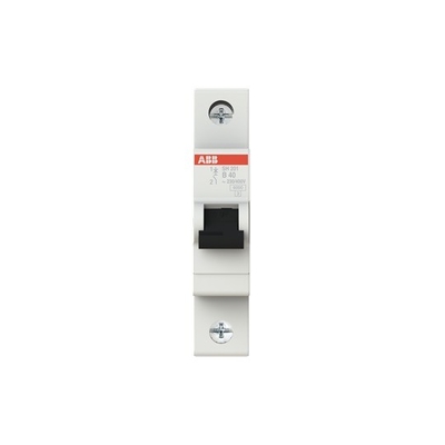 MCB SH201-B40 Disjoncteur miniature 1P Courant nominal 40A Mini Taille Voltage nominal 220