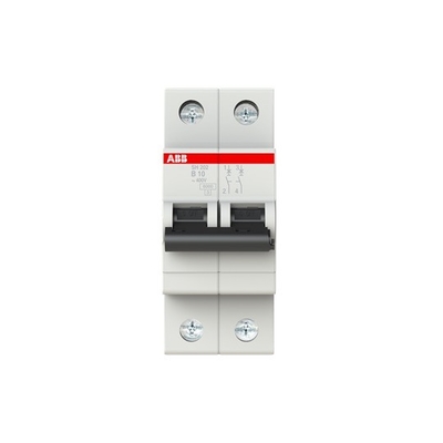 2P B 10 A MCB SH202-B10 Capacité de rupture du disjoncteur miniature