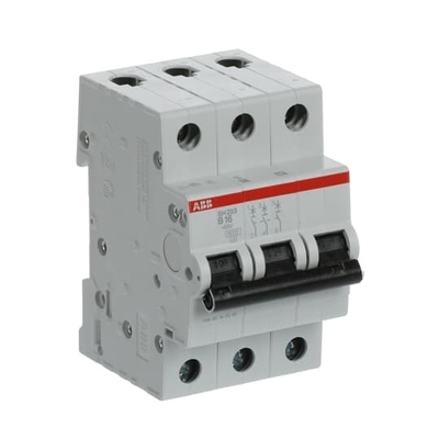 Capacité de rupture 3P B 16 A MCB SH203-B16 Disjoncteur miniature à courant nominal 16A