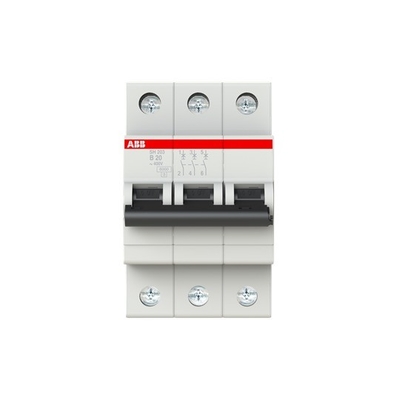 MCB SH203-B20 Disjoncteur miniature B BCD courbe B Fréquence nominale Hz 50 20A B 3P
