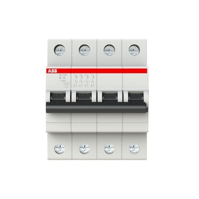 MCB SH204-B16 Disjoncteur miniature 4P 16A Fréquence nominale 50Hz Installation facile