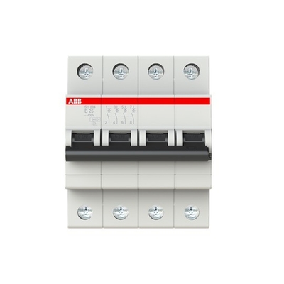 25A BCD courbe MCB SH204-B25 disjoncteur miniature 4P avec des performances durables