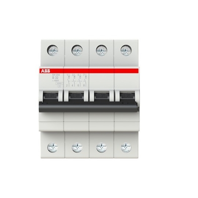 4P MCB SH204-B32 Disjoncteur miniature Nombre de pôle 4 Fréquence nominale Hz 50 32 A