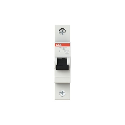 MCB SH201-C6 Disjoncteur miniature 1P C 6 A Adapté à diverses applications