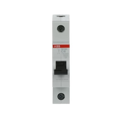 MCB SH201-C10 Disjoncteur miniature 1P C 10 A Voltage nominal 220 Capacité de rupture 1P