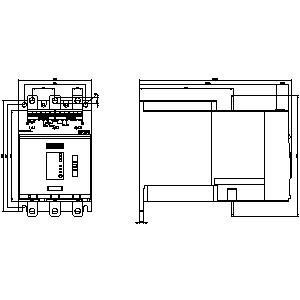 Sortie analogique 3RW5055-2AB14 SIRIUS Soft Starter Taille S6 avec bornes à ressort