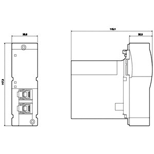 3RW4900-0NC00 Module de communication Profinet pour Sirius Soft Starter 3RW44 par Siemens