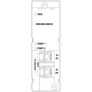 3RW4900-0NC00 Module de communication Profinet pour Sirius Soft Starter 3RW44 par Siemens