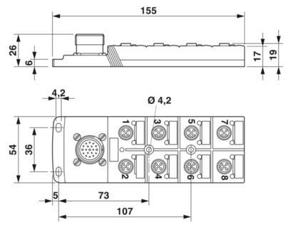 Mettez à niveau votre système de distribution électrique avec la boîte de distribution SACB-8/8-L-M23 1692446
