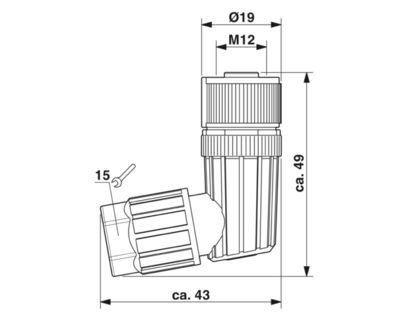 SACC-M12FR-5PL 1424690 Connecteur La solution ultime pour la connectivité industrielle
