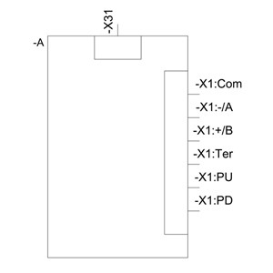 3RW5980-0CR00 Module de communication Modbus RTU pour une communication industrielle en douceur