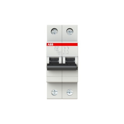 Disjoncteur miniature 20A C avec courbe BCD et fréquence 50Hz MCB SH201-C20NA