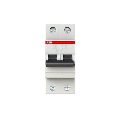 MCB SH202-C40 Disjoncteur miniature 2P C 40A Fréquence nominale 50Hz Capacité de rupture