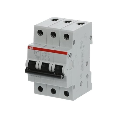 MCB SH203-C6 Disjoncteur miniature 3P 6A C Courant nominal 6A MCB