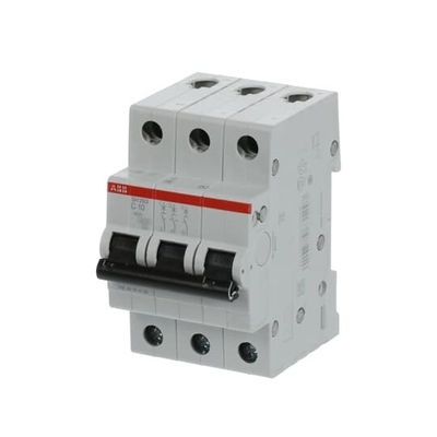 MCB SH203-C10 Disjoncteur miniature Nombre de pôle 3 Fréquence nominale Hz 50 C 10 A