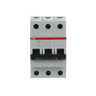 MCB SH203-C16 Disjoncteur miniature Nombre de pôle 3 16 A Fréquence nominale Hz 50