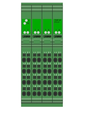 Performance optimale IB IL TEMP 4/8 RTD/EF-PAC avec arrêt de sécurité et relais d'accouplement