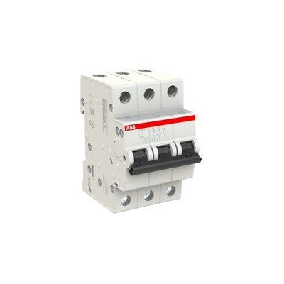 220V MCB SH203-C25 Disjoncteur miniature 3P C 25A Voltage nominal 220V BCD courbe C