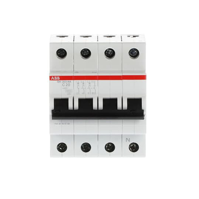 3 NP C 20A Capacité de rupture MCB SH203-C20NA Disjoncteur miniature pour l'industrie