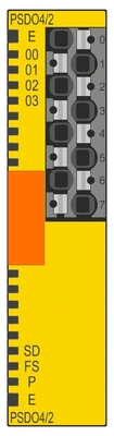 Module de sécurité RAXL SE PSDO4/2 2A avec niveau de protection IP20 contre le contact Phoenix