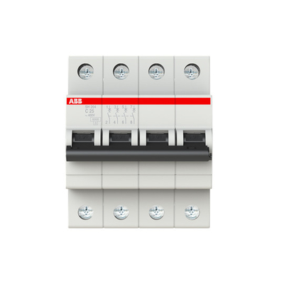 MCB SH204-C25 Disjoncteur miniature 4P C 25A pour l'industrie