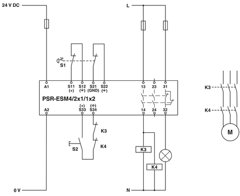 Les relais de sécurité PSR-SCP-24UC/ESM4/3X1/1X2/B pour l'arrêt de sécurité et la protection du couple