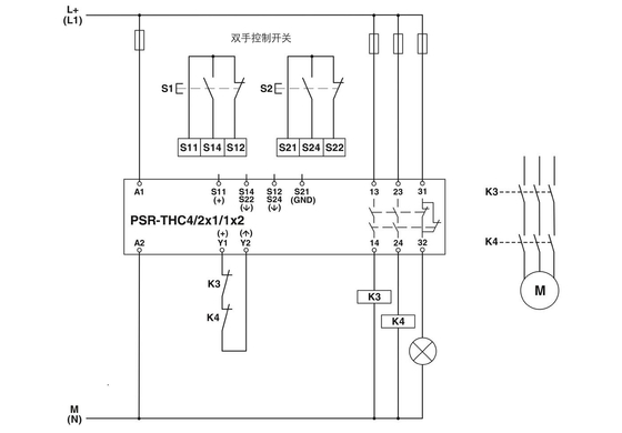 22.5*112*114.5mm PSR-SPP-24UC/THC4/2X1/1X2 Relais de sécurité et théorie du relais de tension