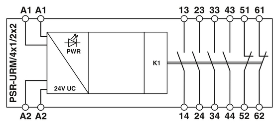 Le répéteur de tension de la théorie de la protection 2981457 PSR-SPF-24UC/URM/4X1/2X2