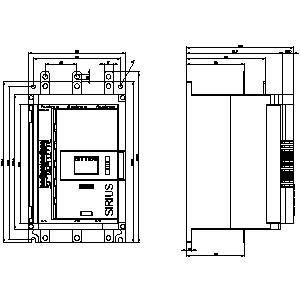 3RW5134-1XC14 SIRIUS Démarreur souple Taille 3 Sortie analogique Terminals de type vis