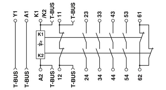 Module d'extension PSR-SPP-24DC/URM4/4X1/2X2/B pour la fonction d'arrêt et de protection de sécurité