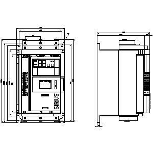 Taille 2 SIRIUS Terminals à vis de démarrage souple Sortie analogique avec fonctionnement HMI standard