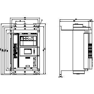 3RW5114-1XC14-0S Démarreur souple Taille 2 Sortie analogique avec terminaux à vis standard HMI