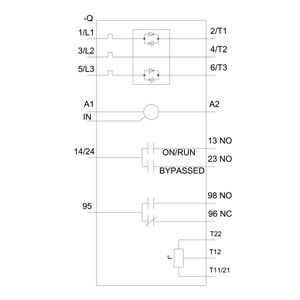 SIRIUS Dimension de démarrage souple S12 Terminals de type vis Sortie thermistorique 3RW5075-6TB04