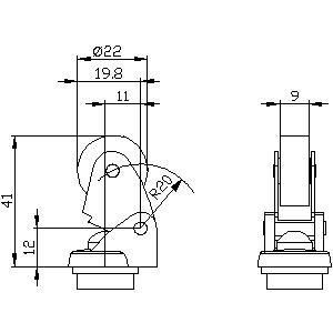 Actuateur de qualité industrielle 3SE5000-0AE01 avec rouleau en plastique de 22 mm et levier métallique