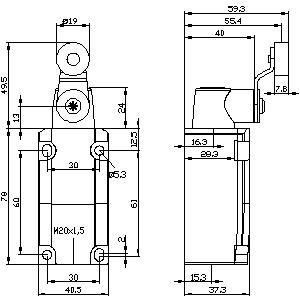 3SE5112-0CH02 Commutateur de position métallique pour actionneur à rotation partielle dans les applications industrielles