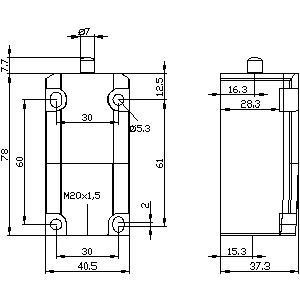 3SE5112-0LA00-1AJ0 Commutateur de position durable pour contrôle industriel