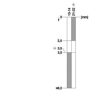 Commutateur de position en plastique de 31 mm M20x1.5 sans plongeur LED pour machines et équipements