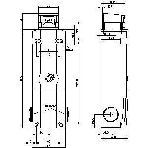Commutateur de position métallique pour la décharge auxiliaire avant M20 X 1 5 Tête d'actionneur 3SE5312-0SD11