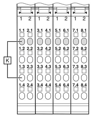 Niveau de protection IP20 2985631 IB IL 24 Module de sécurité PSDO 8-PAC