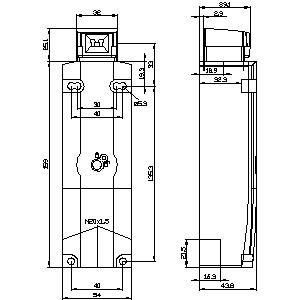 Déclenchement auxiliaire du FKV à l'interrupteur de position avant M20 X 1 5 plastique 3SE5322-0SD21