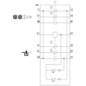 Commutateur de position en plastique M20 X 1 5 Ye/gr FKV Décharge auxiliaire à l'avant 3SE53221SD21