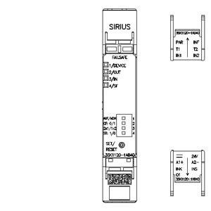 3SK1120-1AB40 Relais de sécurité 3SK1 Terminal de vis de l'unité de base 24 V CC 3 Circuits de mise en marche