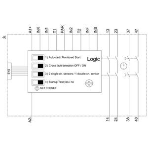 3SK1121-1CB44 Relais de sécurité 3SK1 Unité de base pour les mesures et fonctions de sécurité renforcées
