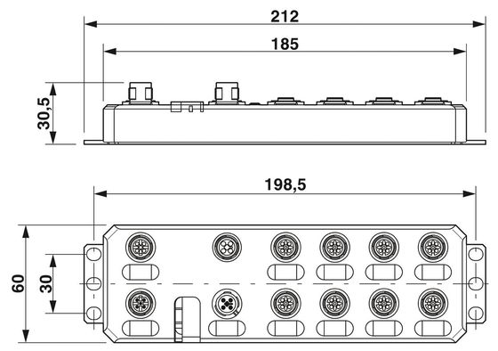 AXL E PB DI16 M12 6P Module numérique IP65/IP67 Niveau de protection pour les environnements hostiles