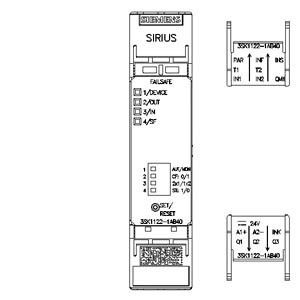 3SK1122-1AB40 Relais de sécurité avec sortie à vis à semi-conducteurs 24V DC avancé