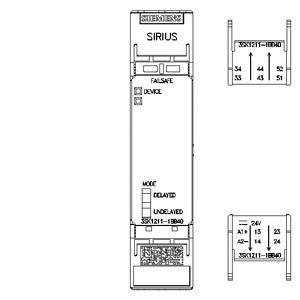 Terminal à vis et extension de sortie 4RO 3SK1 relais de sécurité pour une durabilité à long terme